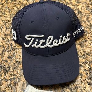 Blue Titleist Golf hat